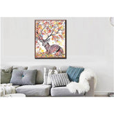 Painting by Numbers Deer in The Colorful forest of Leaves